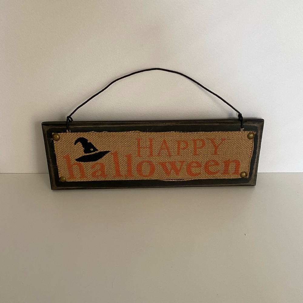 Happy Halloween sign wall hanging art